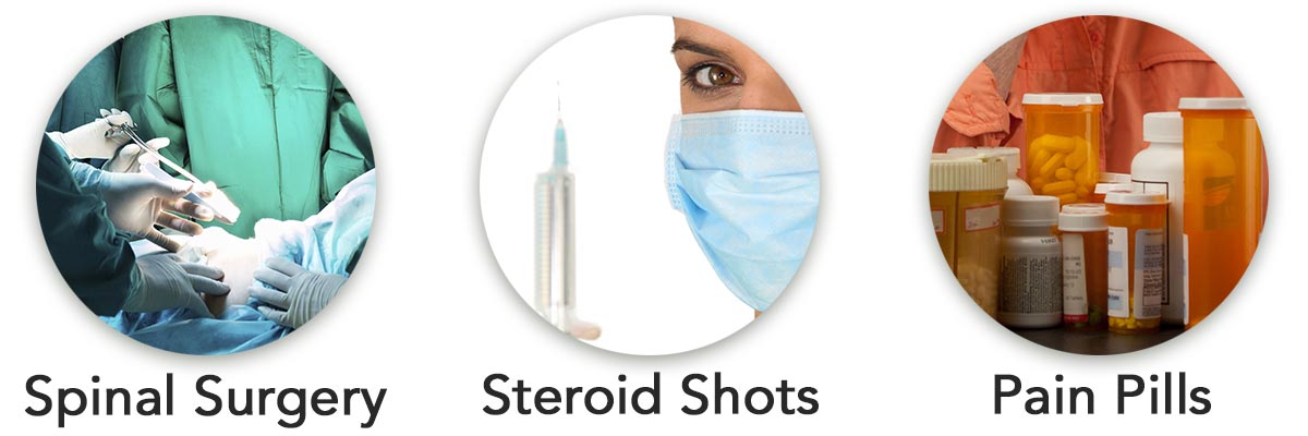 Surgery, Shots, Pills for back pain relief